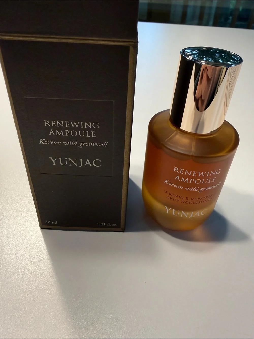 Yunjac Renewing Ampoule Korean Wild Gromwell Wrinkle Repair Serum 1 oz NIB
